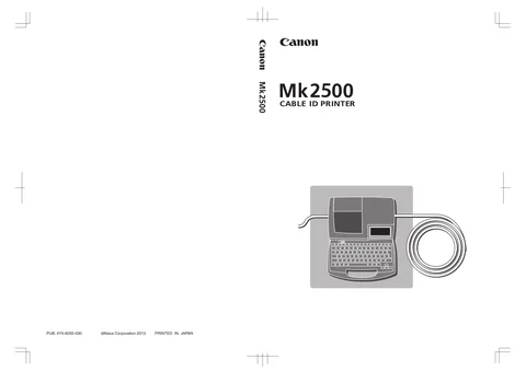 canon キヤノン ケーブル_プレートプリンター　旧